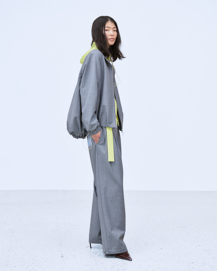LAYERED WAIST TUCK WIDE PANTS