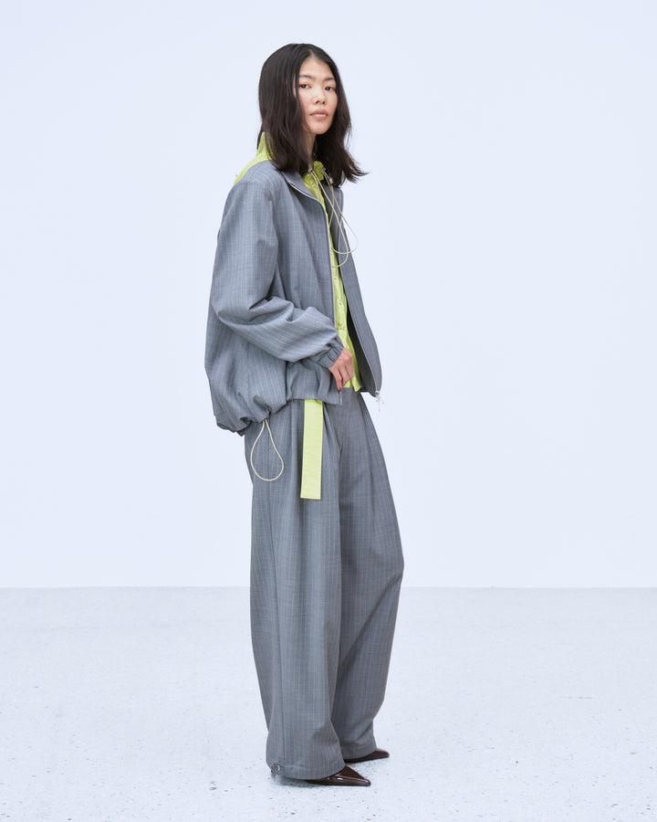 LAYERED WAIST TUCK WIDE PANTS
