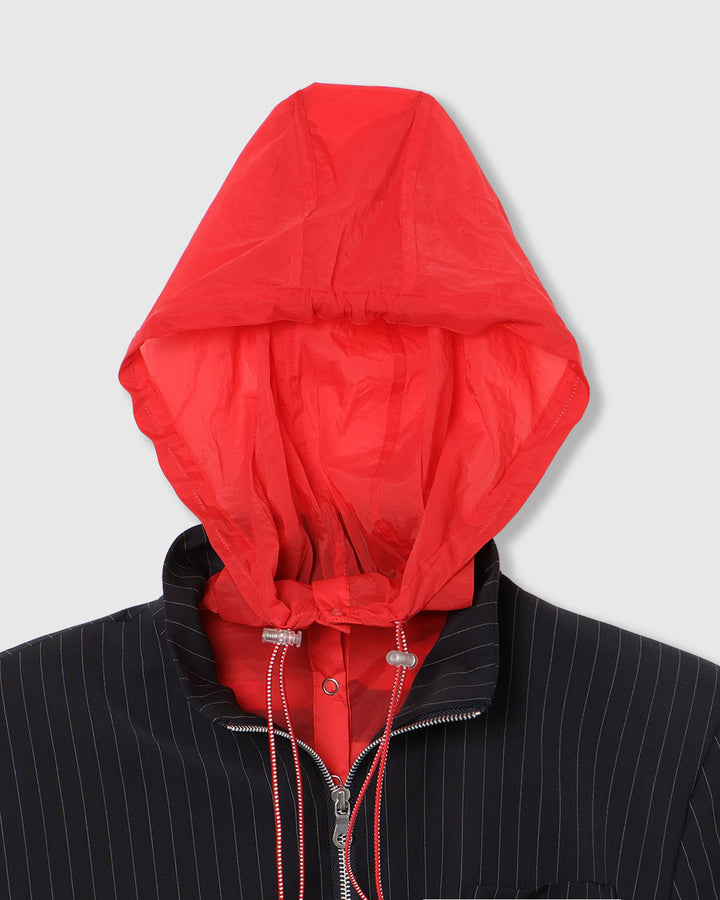 HOOD LAYERED BLOUSON