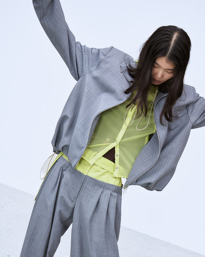 HOOD LAYERED BLOUSON