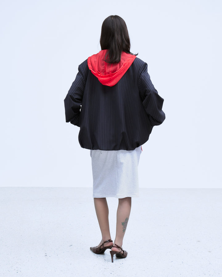 HOOD LAYERED BLOUSON
