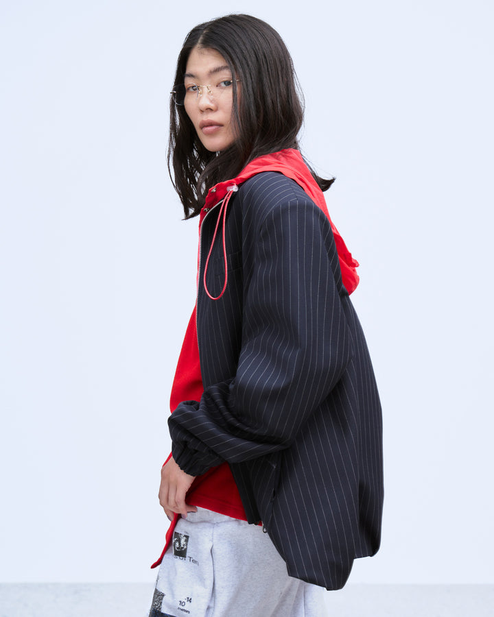 HOOD LAYERED BLOUSON