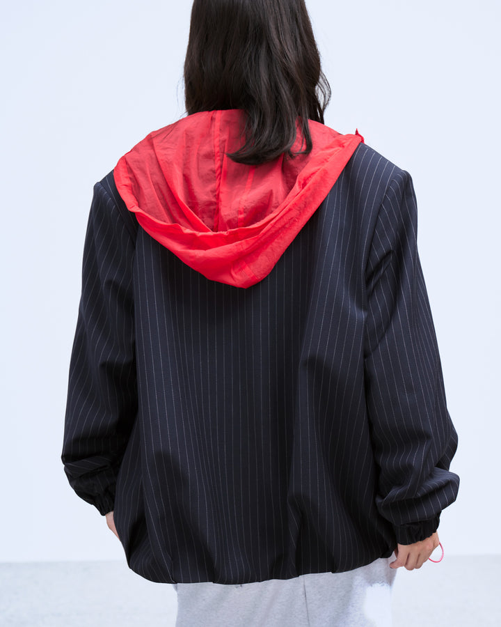 HOOD LAYERED BLOUSON