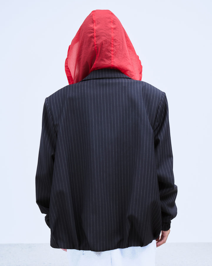 HOOD LAYERED BLOUSON