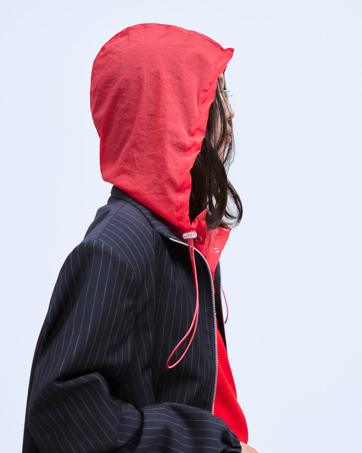 HOOD LAYERED BLOUSON