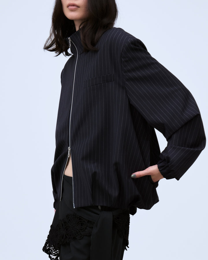 HOOD LAYERED BLOUSON