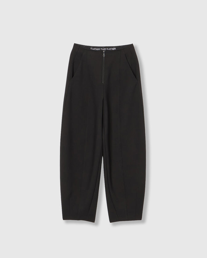 BONDED CURVED SILHOUETTE PANTS