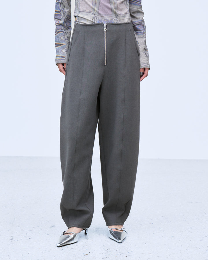 BONDED CURVED SILHOUETTE PANTS