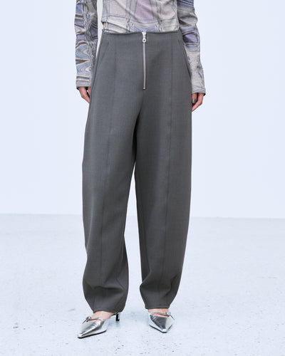 BONDED CURVED SILHOUETTE PANTS
