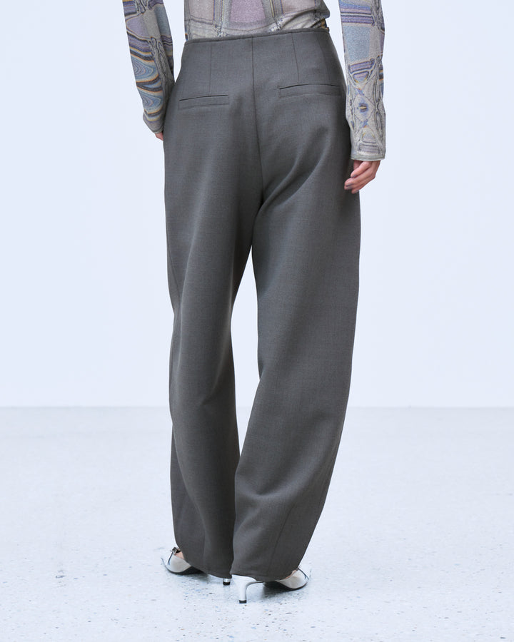 BONDED CURVED SILHOUETTE PANTS