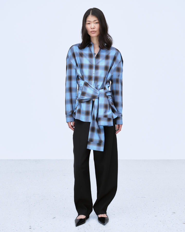 BONDED CURVED SILHOUETTE PANTS
