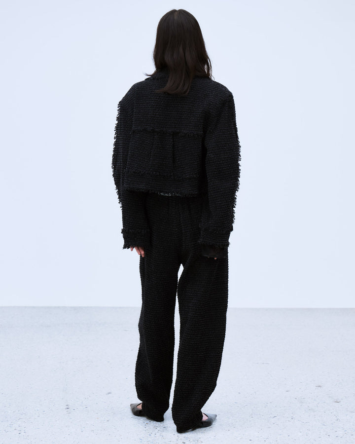 PUNCHING DENIM TWEEDY PANTS