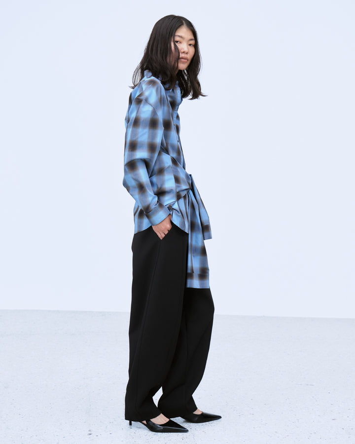 BONDED CURVED SILHOUETTE PANTS