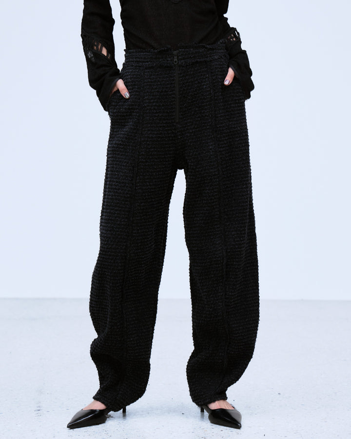 PUNCHING DENIM TWEEDY PANTS