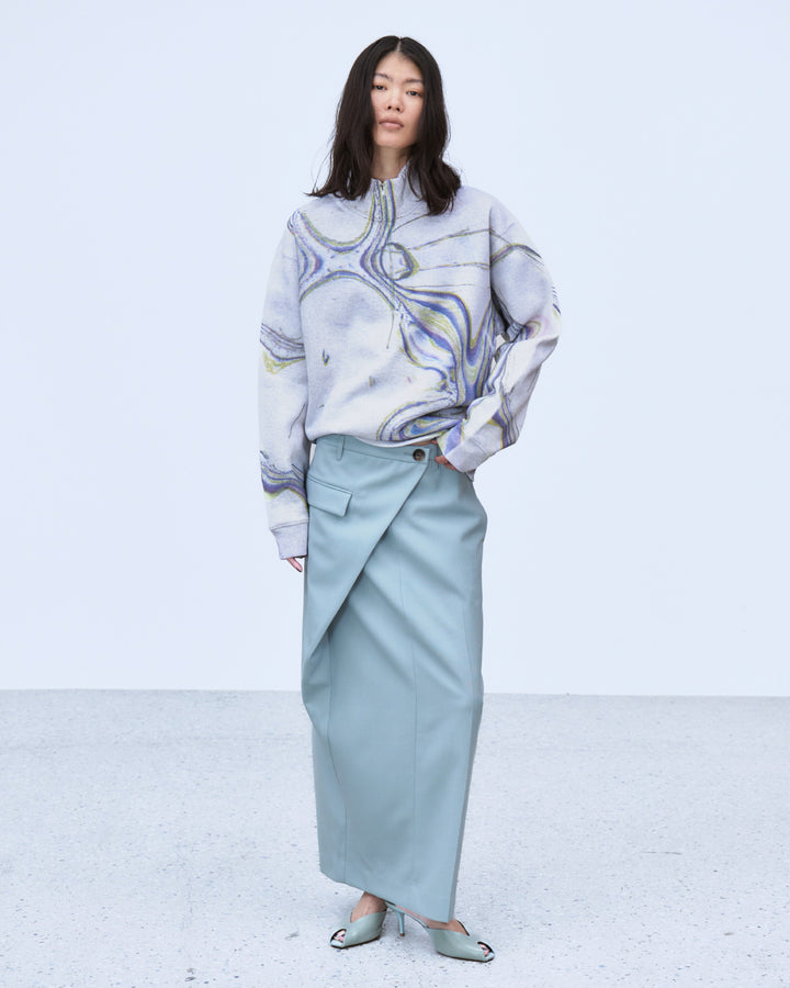 ASYMMETRIC WRAP SKIRT