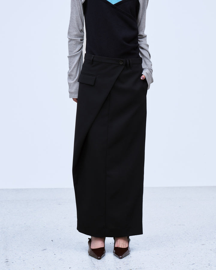ASYMMETRIC WRAP SKIRT