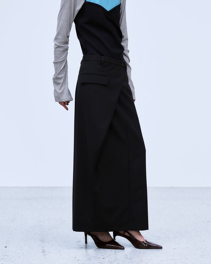 ASYMMETRIC WRAP SKIRT
