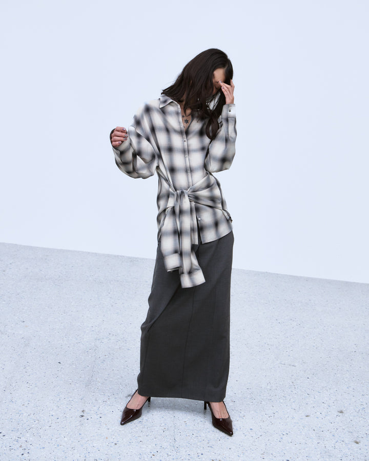 ASYMMETRIC WRAP SKIRT