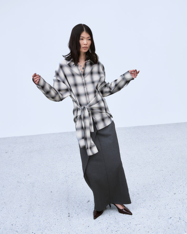 ASYMMETRIC WRAP SKIRT