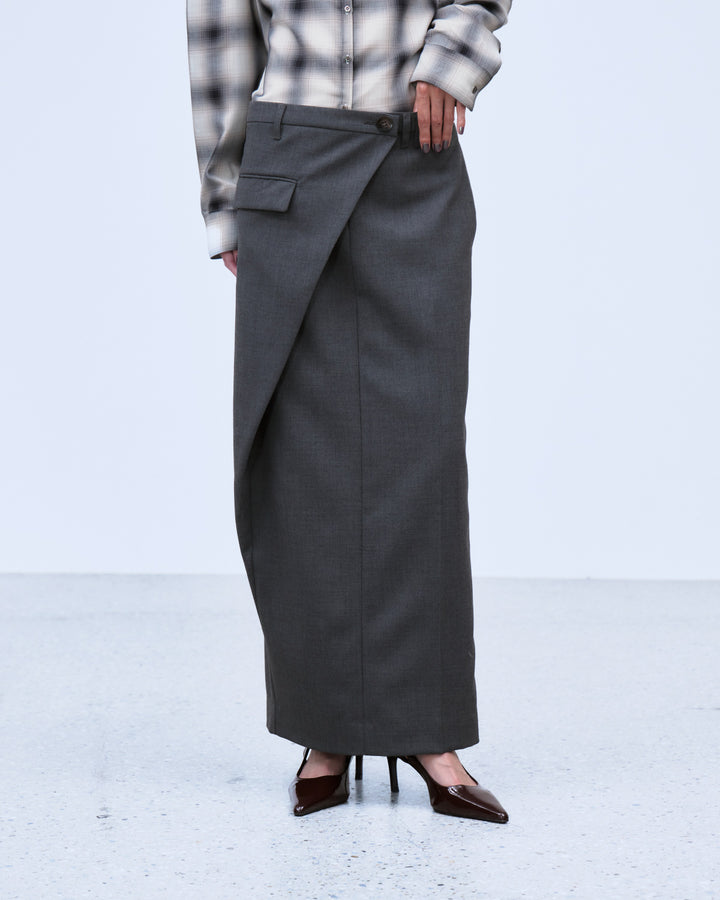 ASYMMETRIC WRAP SKIRT