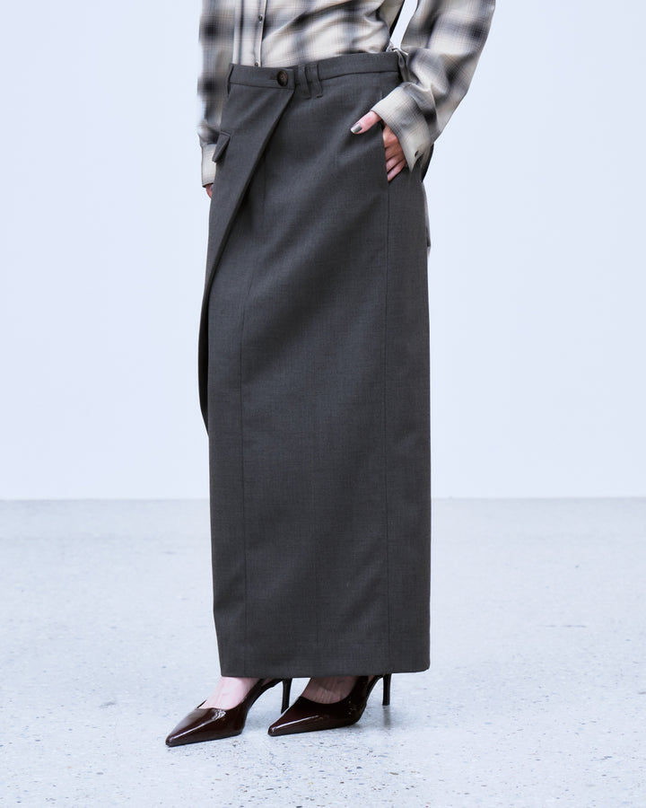ASYMMETRIC WRAP SKIRT