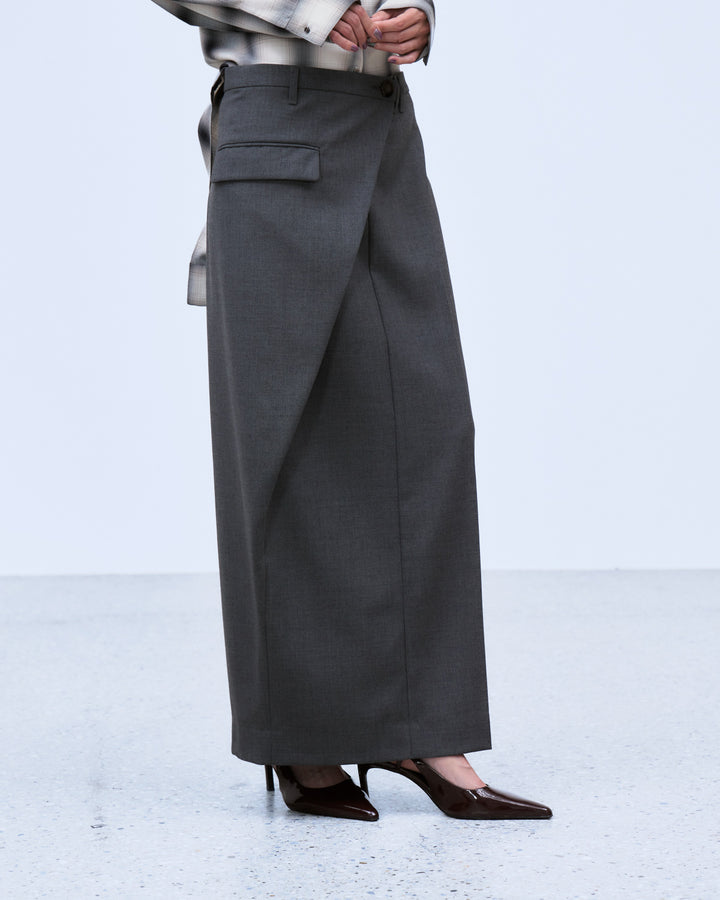 ASYMMETRIC WRAP SKIRT