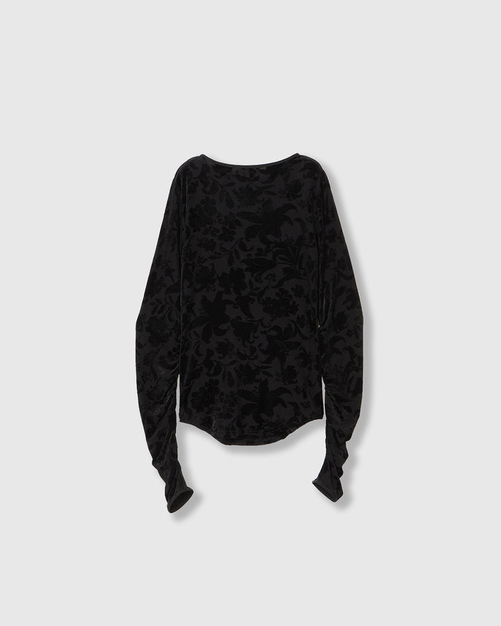 VELOUR JACQUARD TOPS
