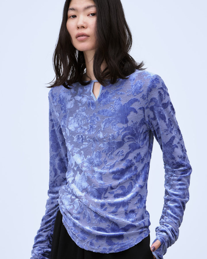 VELOUR JACQUARD TOPS