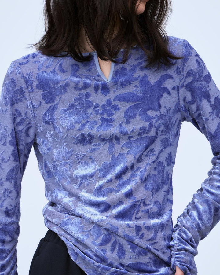VELOUR JACQUARD TOPS
