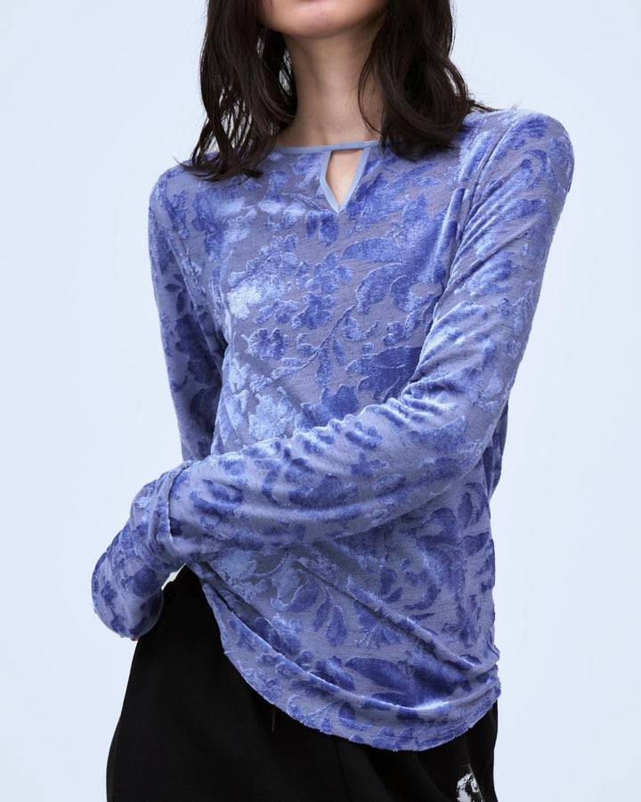 VELOUR JACQUARD TOPS