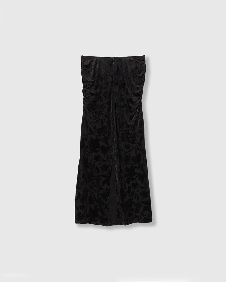 VELOUR JACQUARD SKIRT