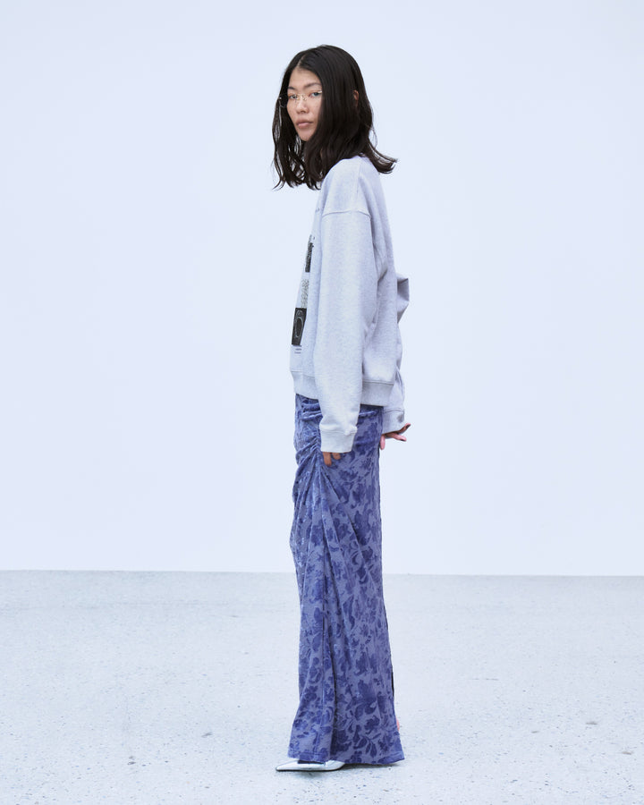 VELOUR JACQUARD SKIRT