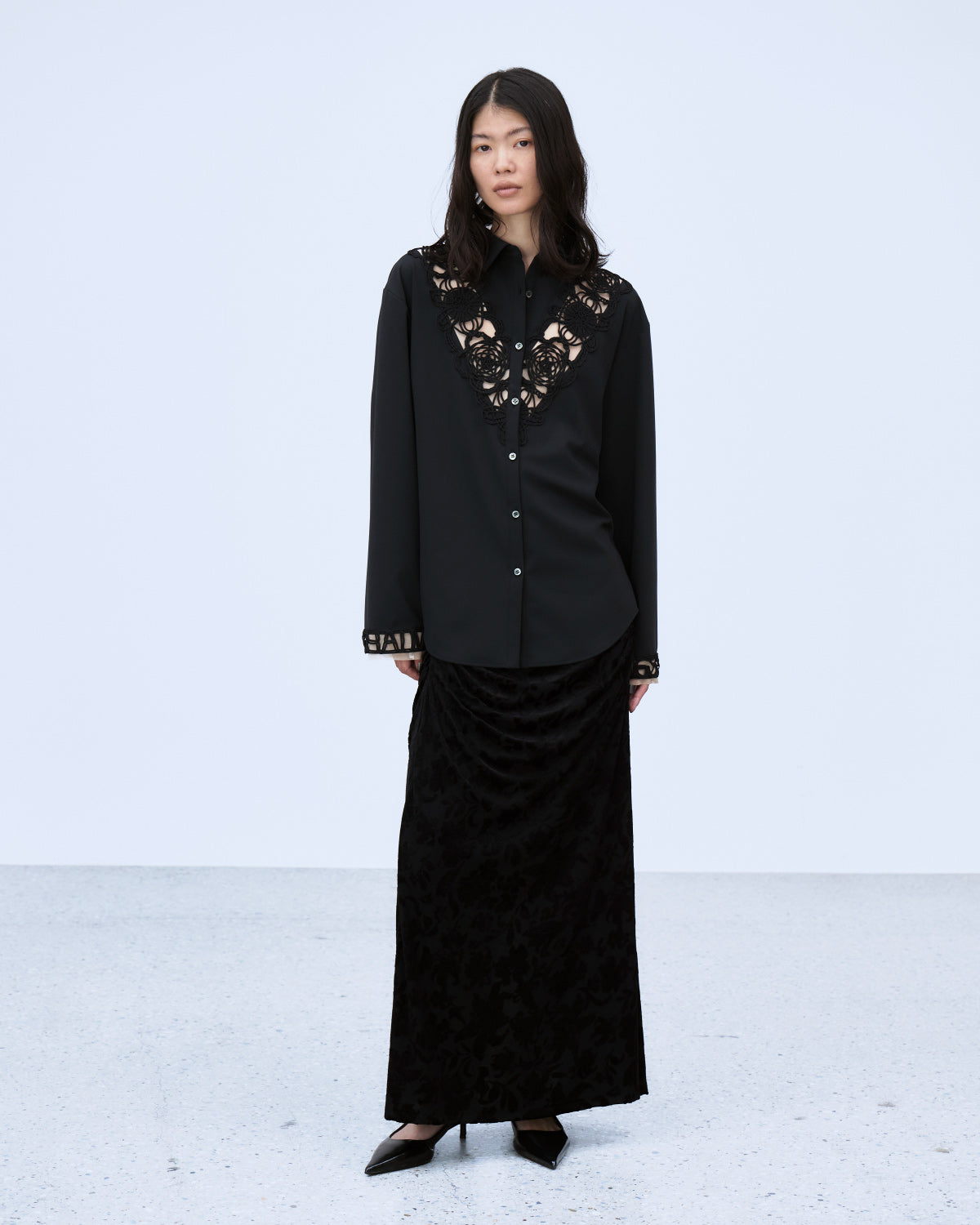 VELOUR JACQUARD SKIRT | | STORE | THINGS THAT MATTER ONLINE STORE