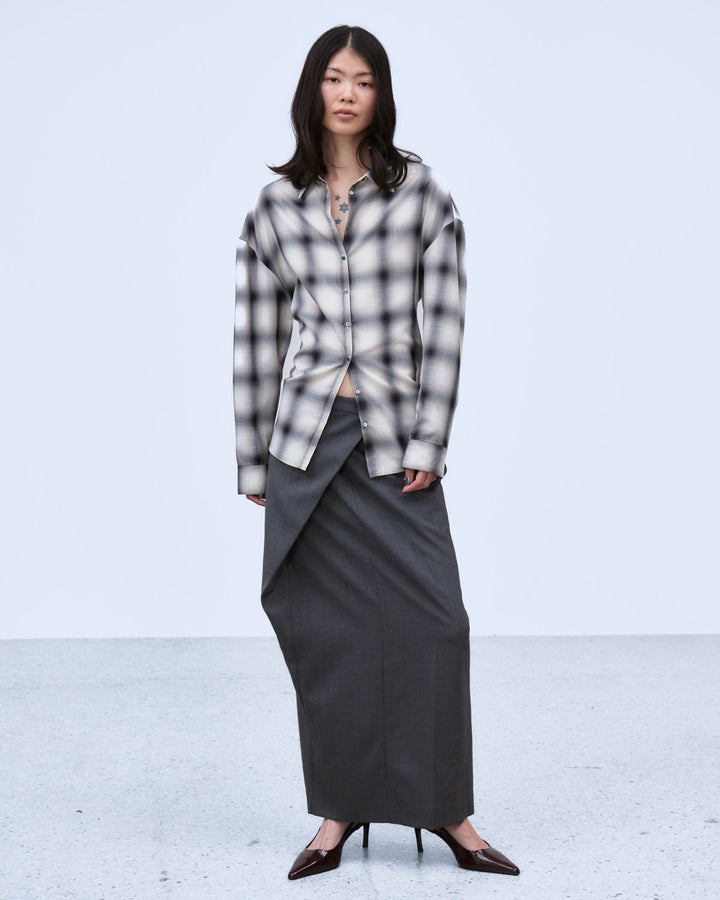 MULTIWAY SLEEVE CHECK SHIRT