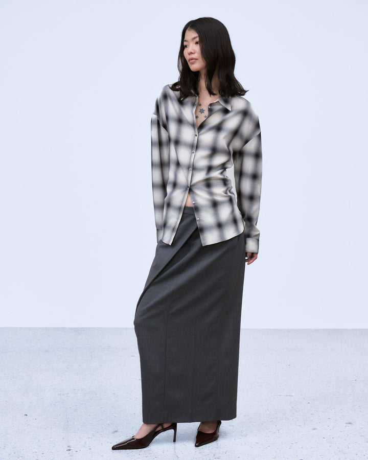 MULTIWAY SLEEVE CHECK SHIRT
