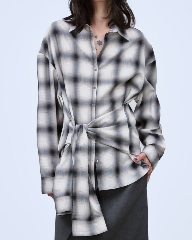 MULTIWAY SLEEVE CHECK SHIRT