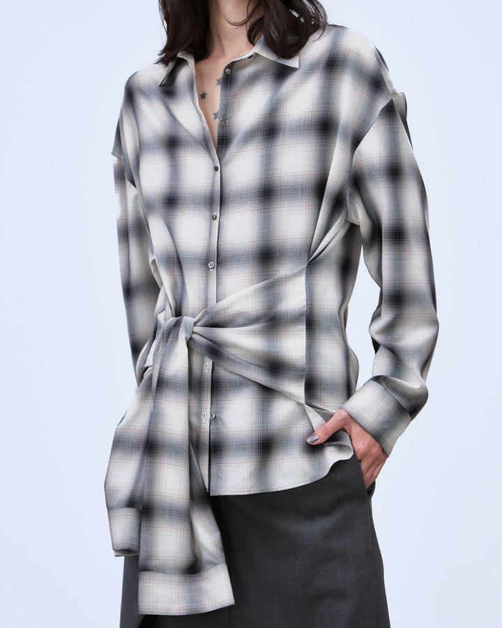 MULTIWAY SLEEVE CHECK SHIRT