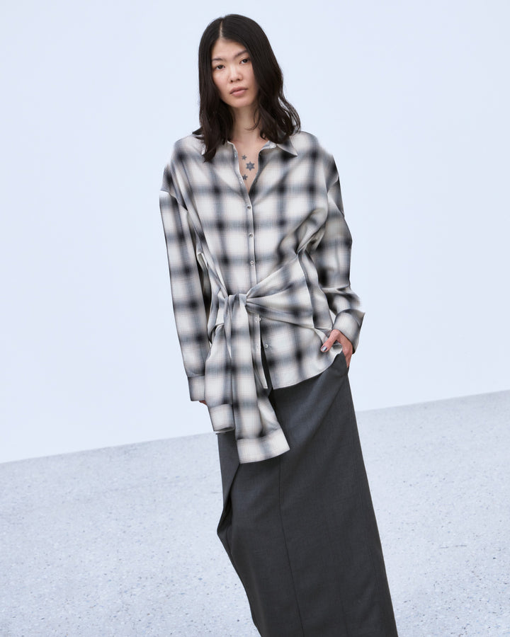 MULTIWAY SLEEVE CHECK SHIRT