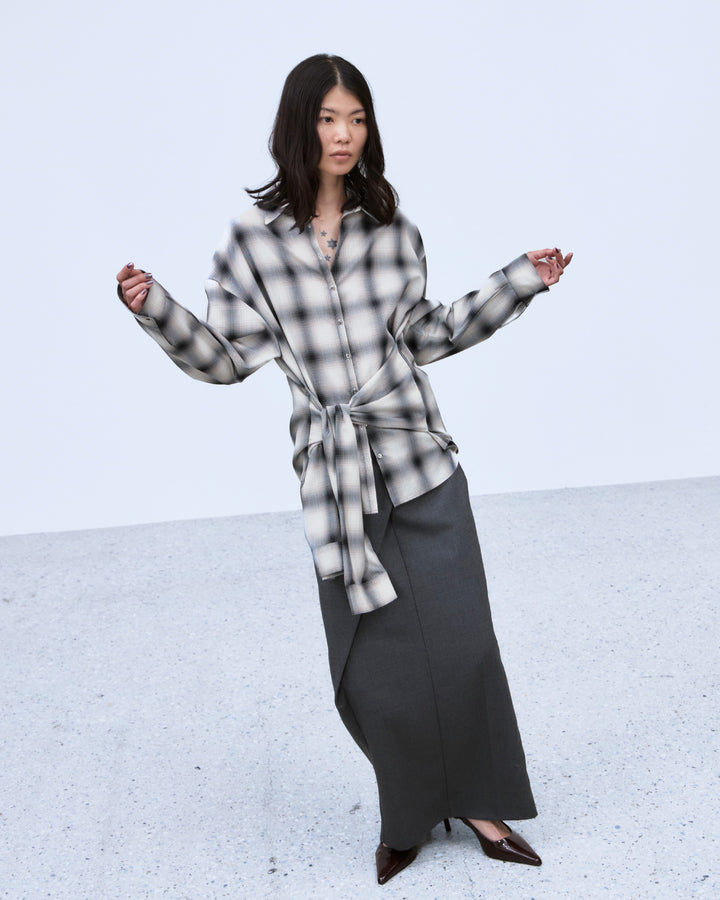 MULTIWAY SLEEVE CHECK SHIRT