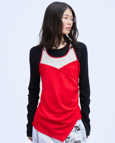 BUSTIER LAYERED RIB TOPS