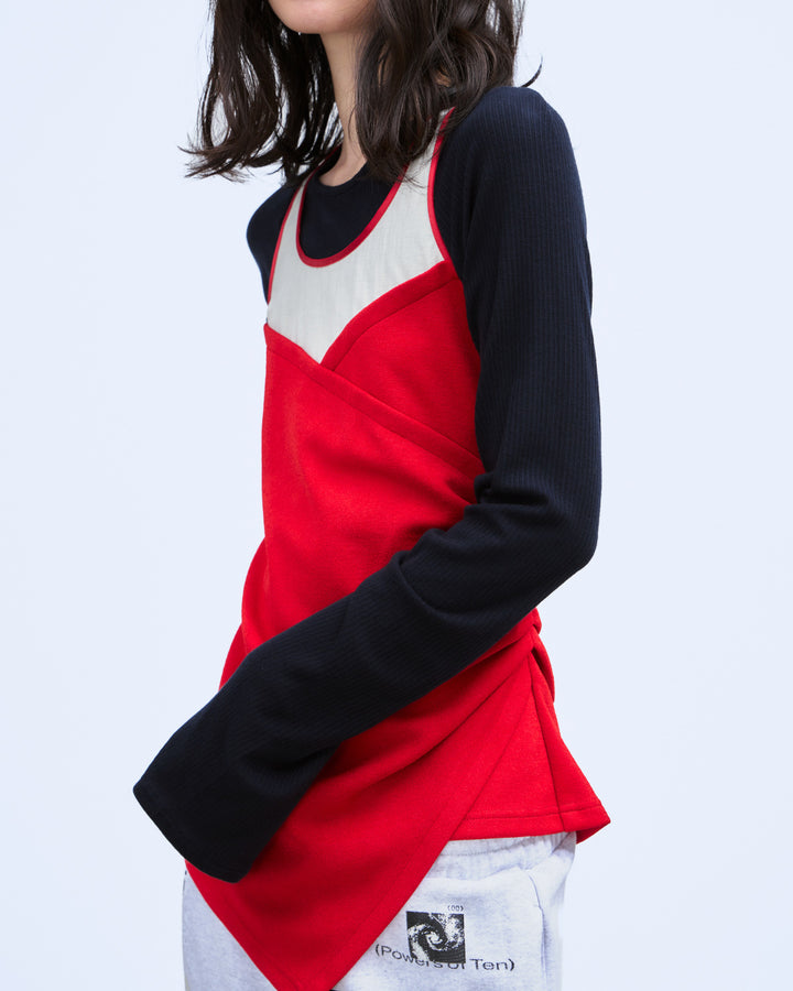 BUSTIER LAYERED RIB TOPS