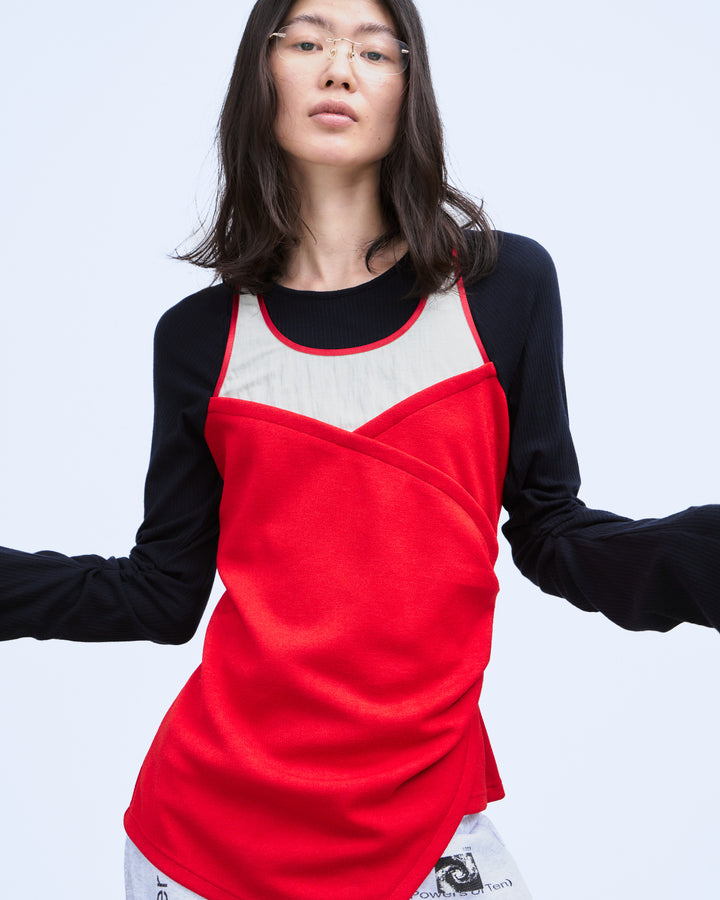 BUSTIER LAYERED RIB TOPS