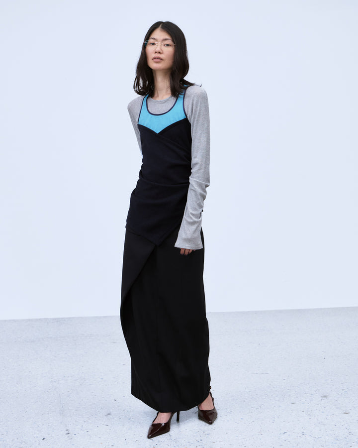 BUSTIER LAYERED RIB TOPS