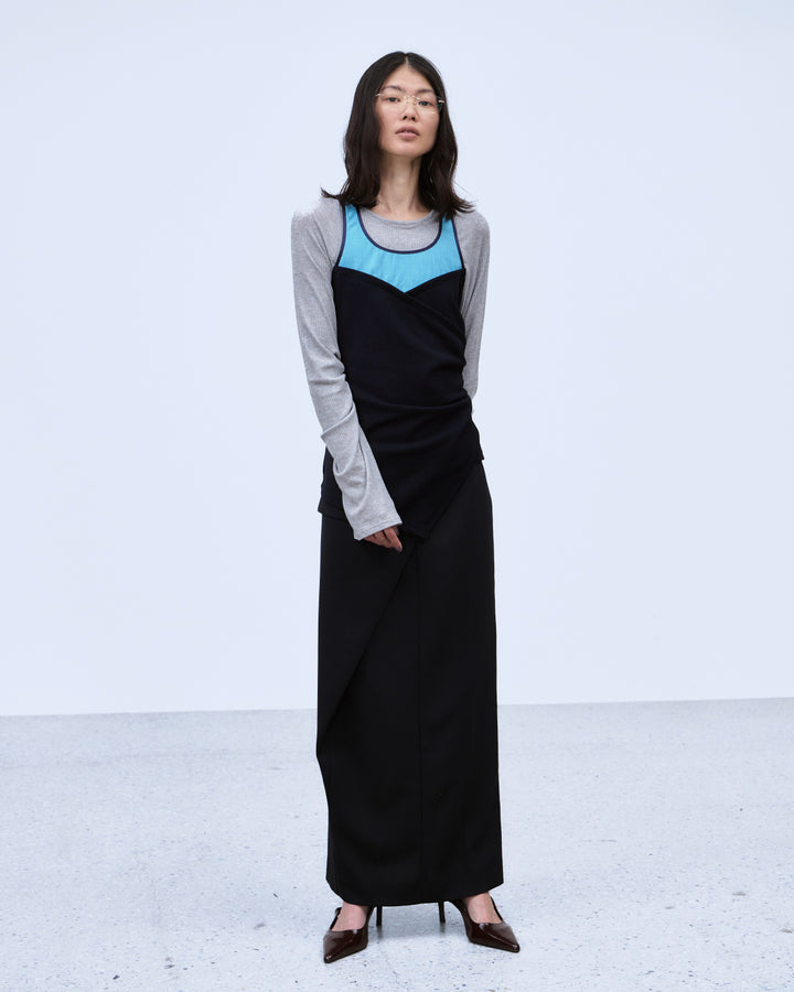 BUSTIER LAYERED RIB TOPS