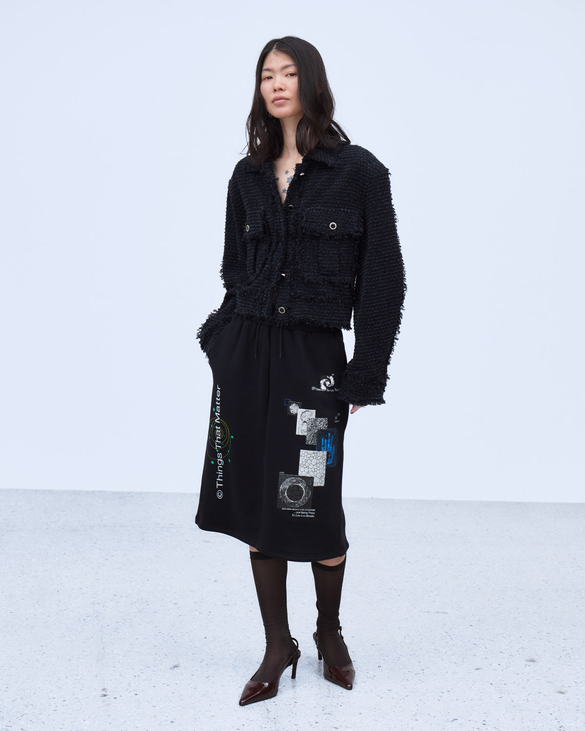 PUNCHING DENIM TWEEDY JACKET | | STORE | THINGS THAT MATTER ONLINE