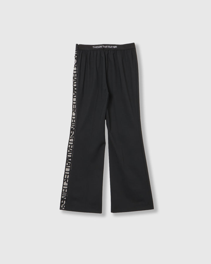 MICROCOSMOS WRAP LACE BELTED PANTS