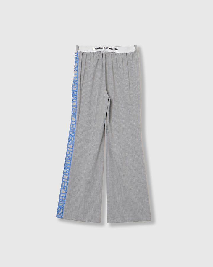MICROCOSMOS WRAP LACE BELTED PANTS
