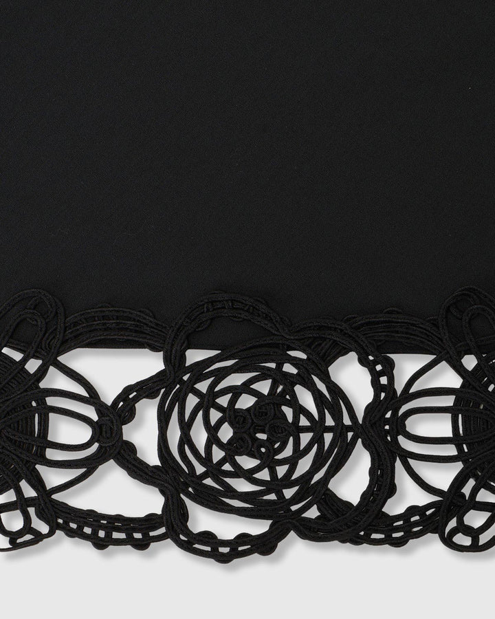 MICROCOSMOS WRAP LACE BELTED PANTS