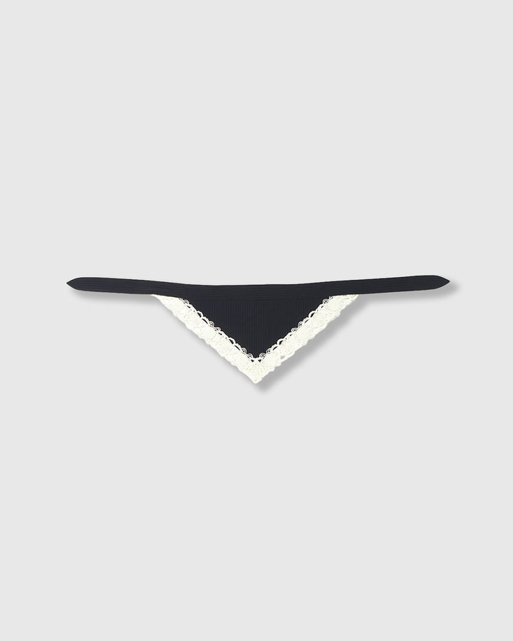MICROCOSMOS WRAP LACE BELTED PANTS