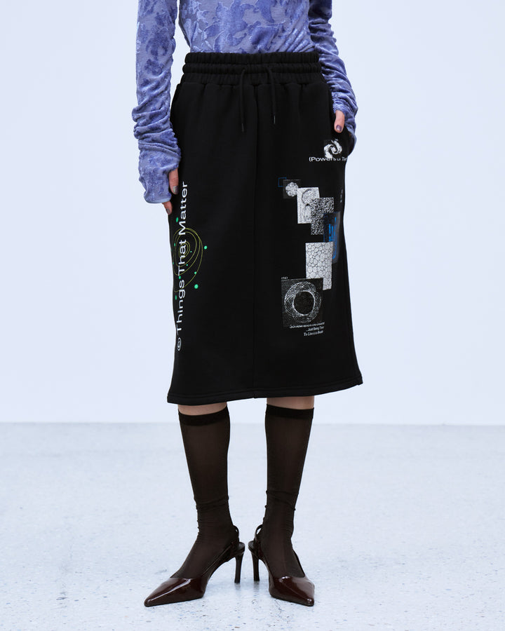 MICROCOSMOS GRAPHIC SKIRT